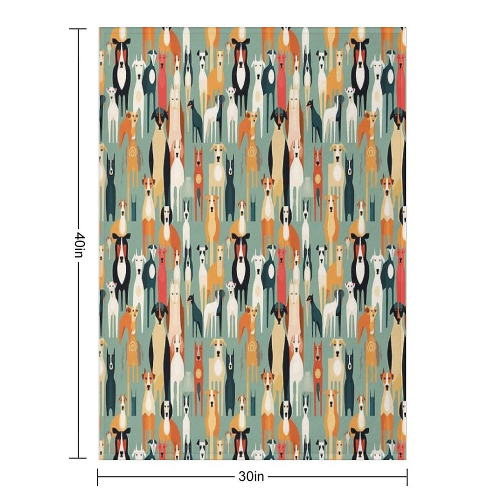 For The Love of All Dogs Throw Blanket