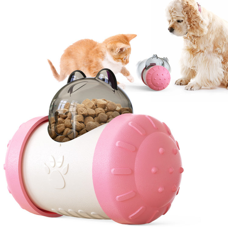 Funny Dog Treat Leaking Wheel Toy - Interactive Play for Dogs, Puppies, and Cats