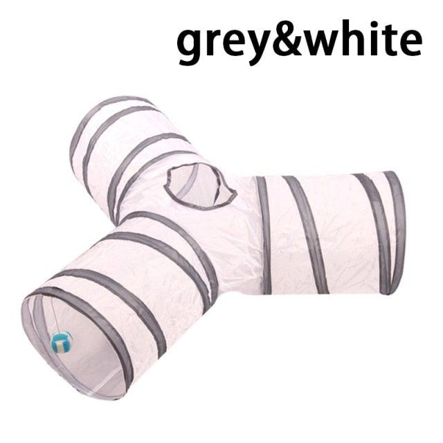 2/3/4/5 Holes Pet Cat Tunnel Toys Foldable Pet Cat Kitty Training Interactive