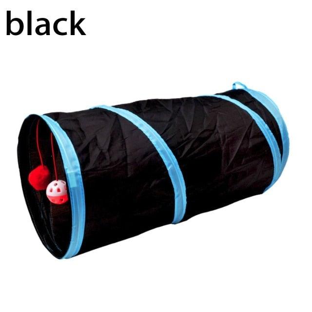 2/3/4/5 Holes Pet Cat Tunnel Toys Foldable Pet Cat Kitty Training Interactive