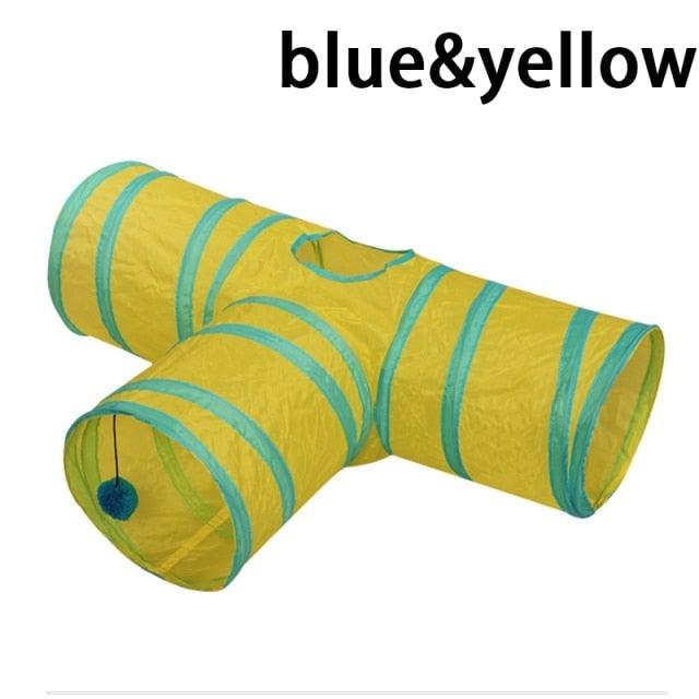 2/3/4/5 Holes Pet Cat Tunnel Toys Foldable Pet Cat Kitty Training Interactive