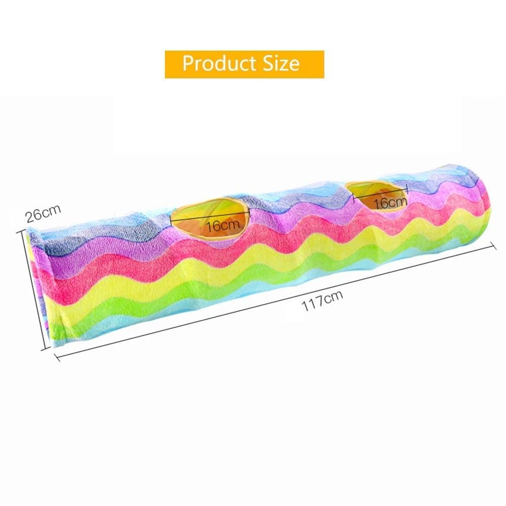 2/3/4/5 Holes Pet Cat Tunnel Toys Foldable Pet Cat Kitty Training Interactive