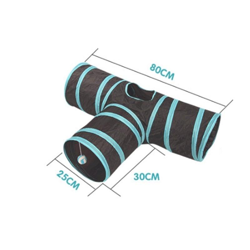 2/3/4/5 Holes Pet Cat Tunnel Toys Foldable Pet Cat Kitty Training Interactive