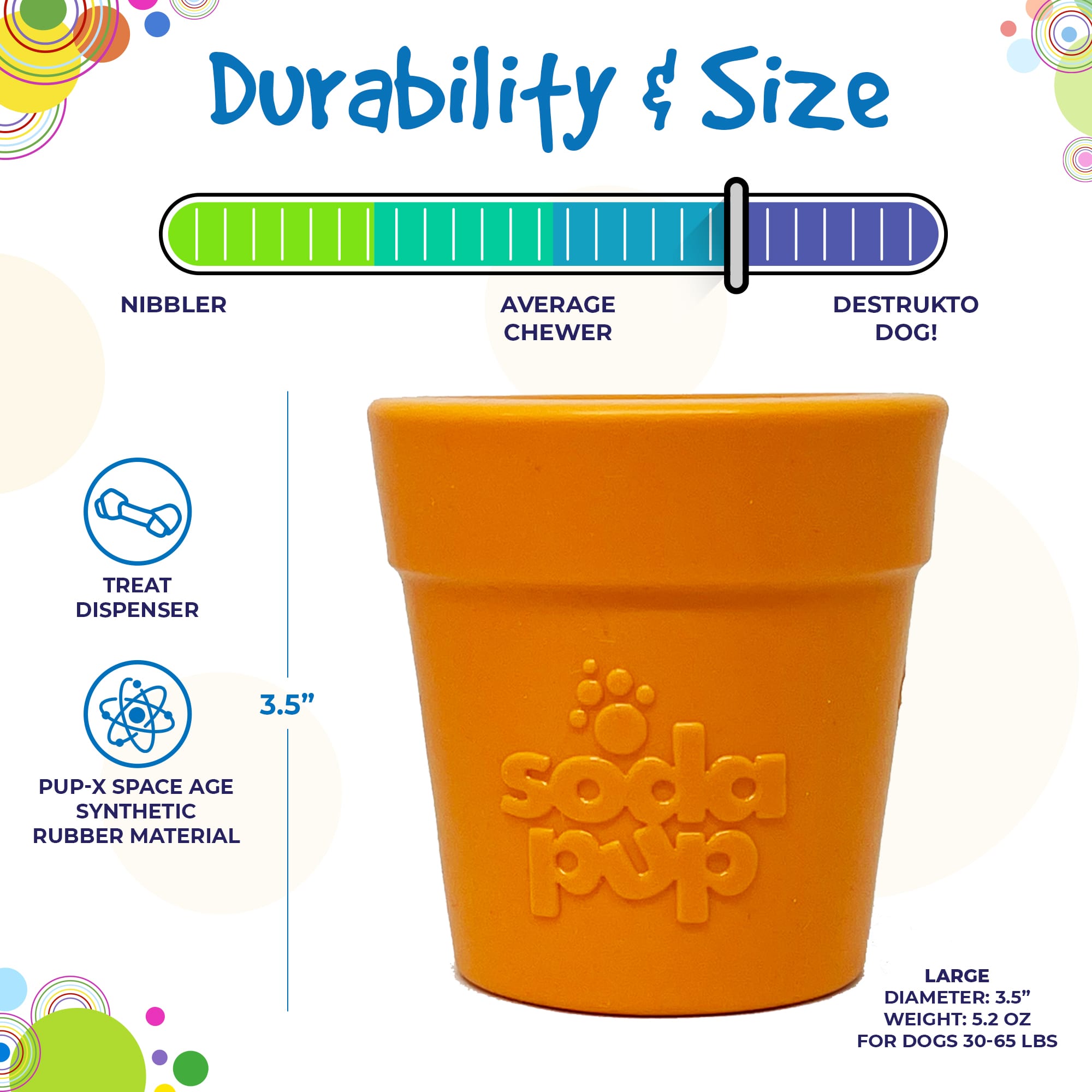 Large Flower Pot eCup Dog Treat Dispenser