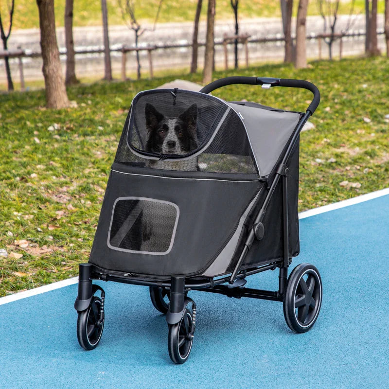One-Click Foldable Stroller  with Storage