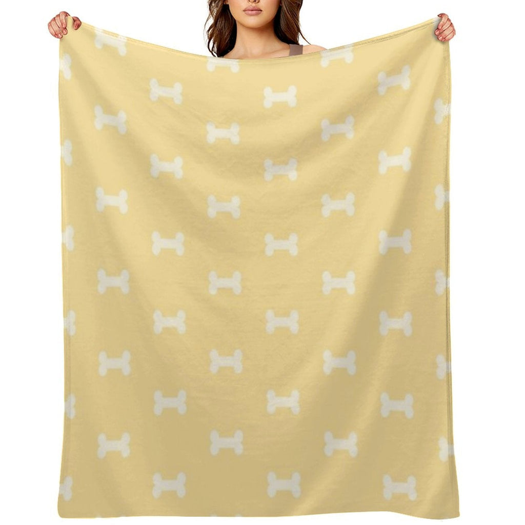 Blue Dog Bed Blanket Throw Blanket
