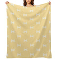 Blue Dog Bed Blanket Throw Blanket