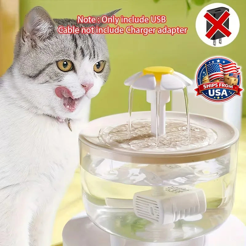 Automatic Pet Water Fountain for Cats and Dogs Large Capacity