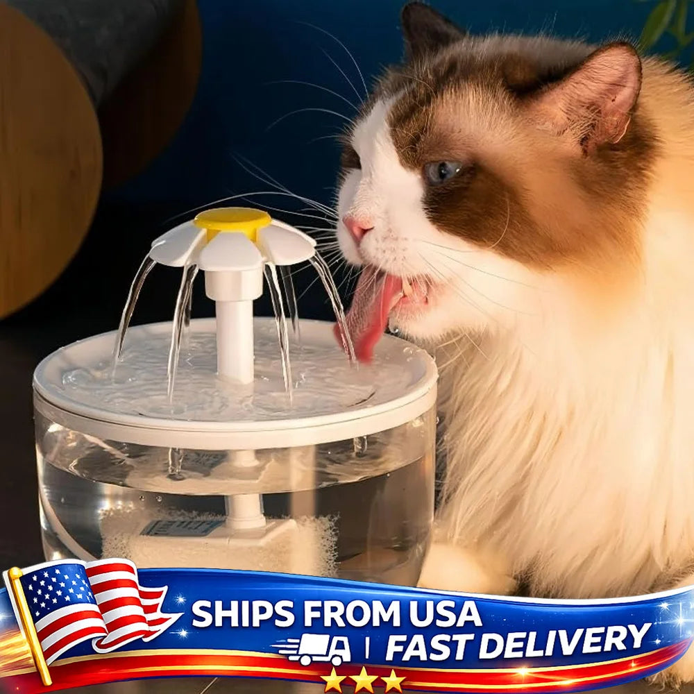Automatic Pet Water Fountain for Cats and Dogs Large Capacity