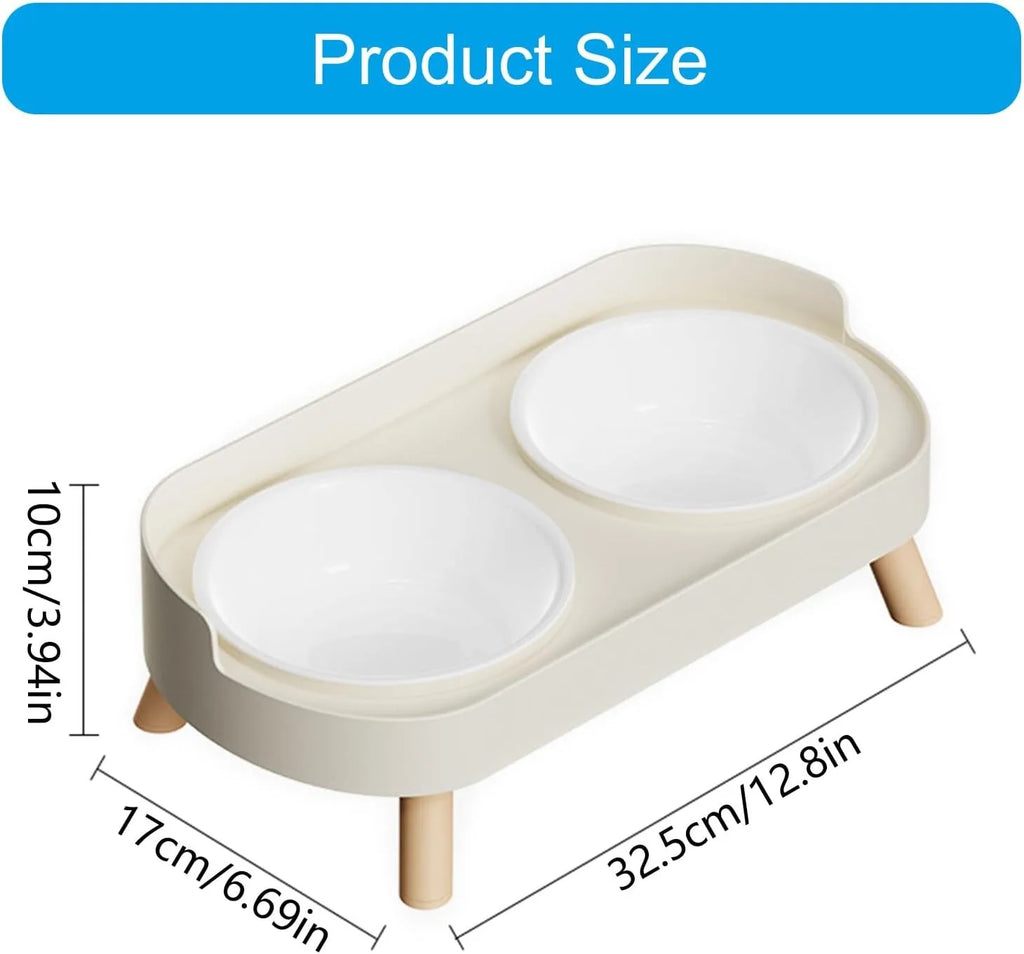 Elevated Pet Bowl Double Food And Water Set