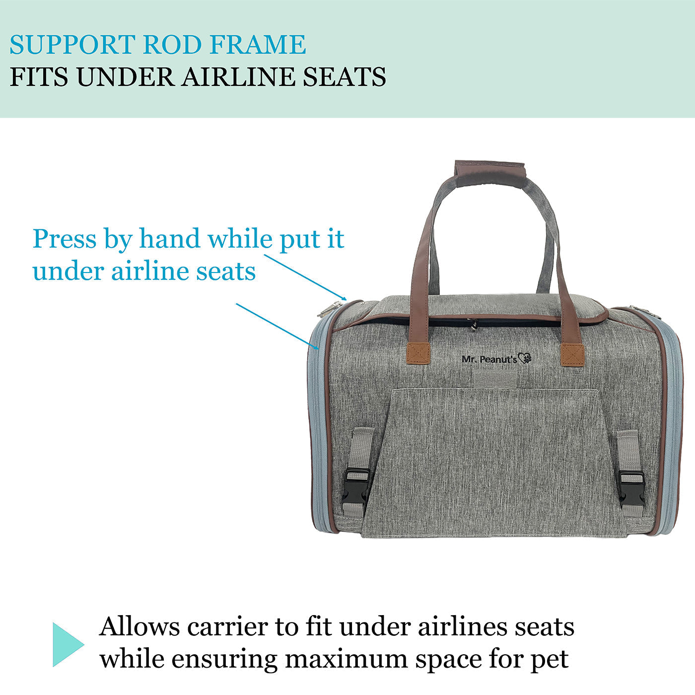 Standard Size Airline Compliant Expandable Pet Carrier V3.0