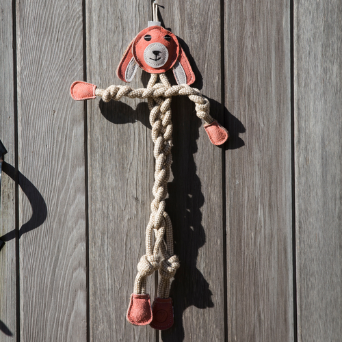 Bitsy Bunny Natural Rope Knottie® Dog Toy