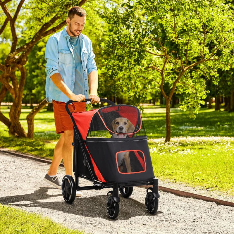 One-Click Foldable Stroller  with Storage