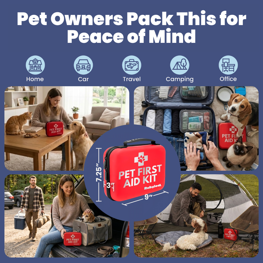 Vet Approved Pet First Aid Kit for Dogs & Cats
