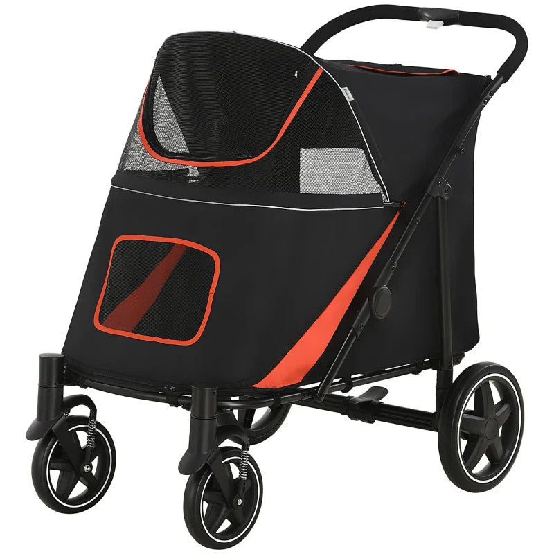 One-Click Foldable Stroller  with Storage
