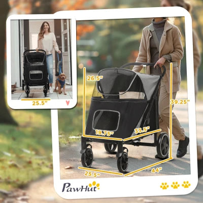 One-Click Foldable Stroller  with Storage
