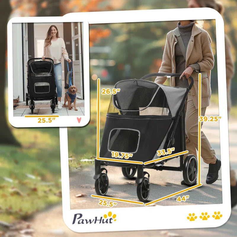 One-Click Foldable Stroller  with Storage