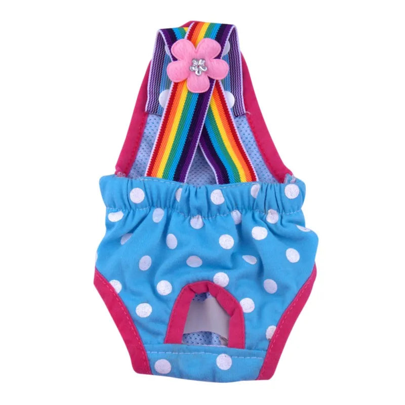 Polka Dots Pet Dog Diaper Shorts Washable Diaper