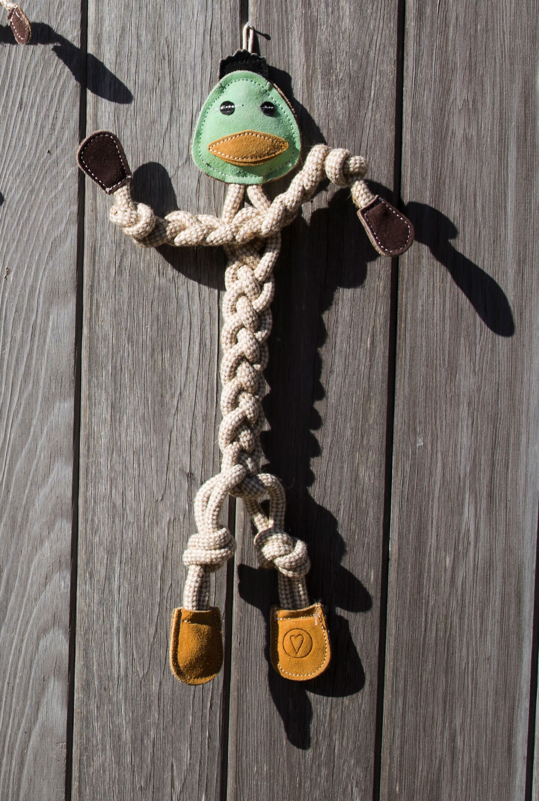 Dilly Duck Natural Rope Knottie® Dog Toy
