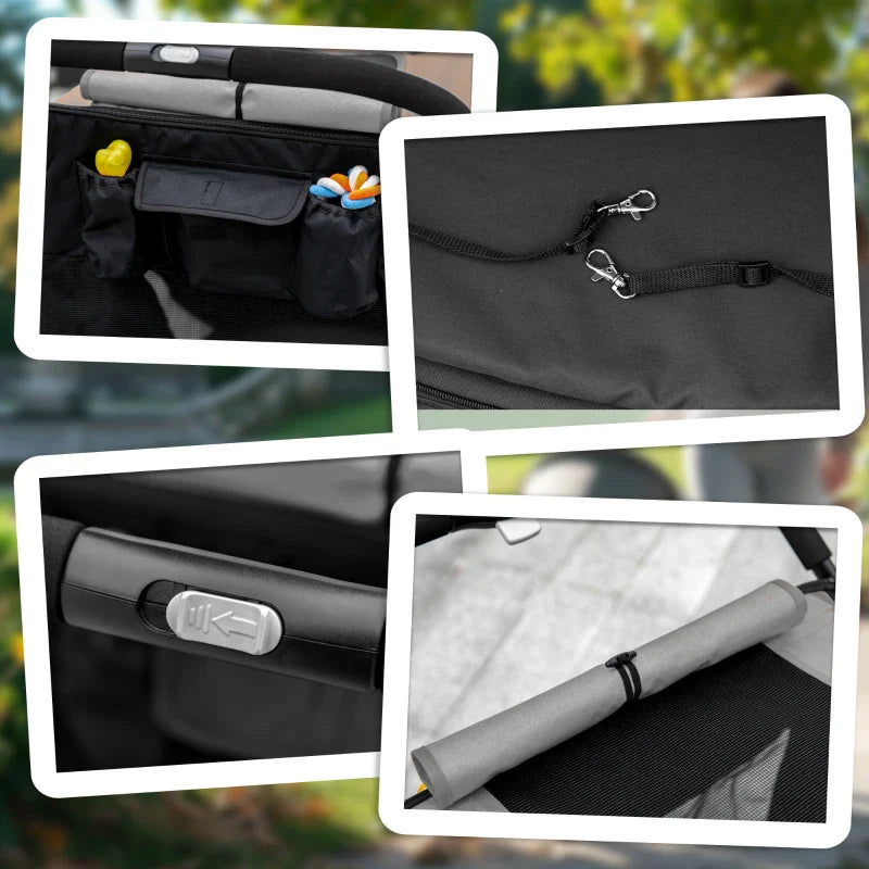 One-Click Foldable Stroller  with Storage