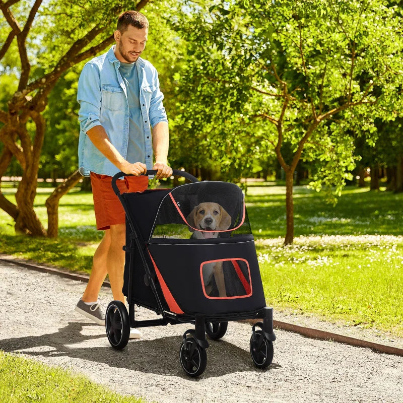 One-Click Foldable Stroller  with Storage