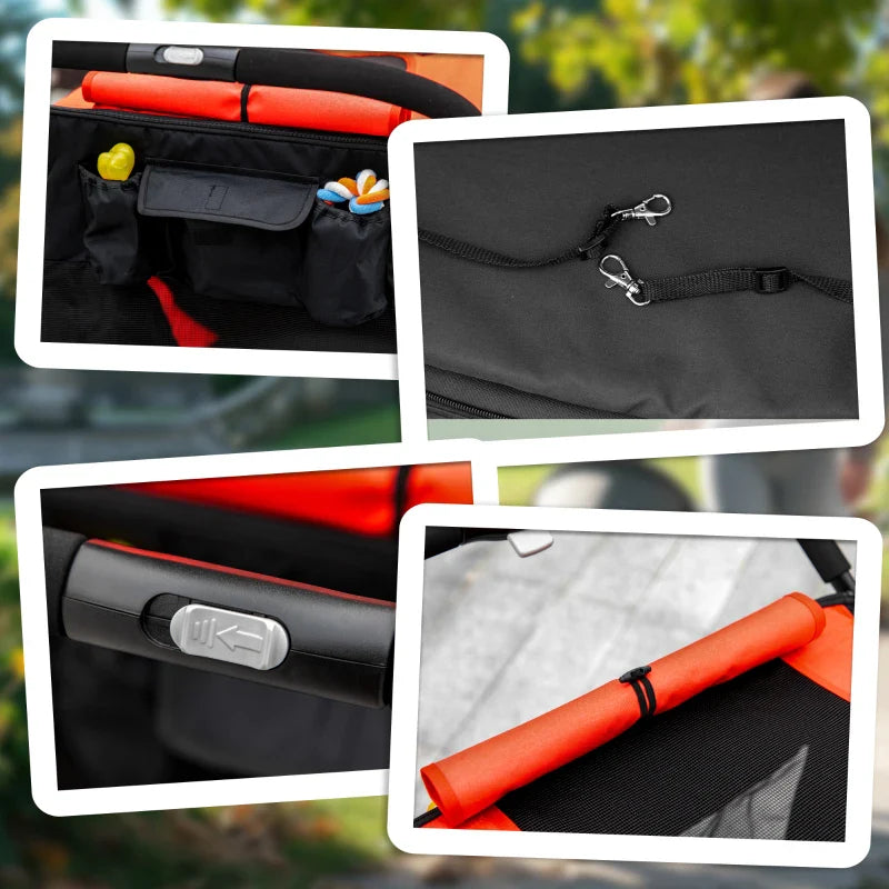 One-Click Foldable Stroller  with Storage