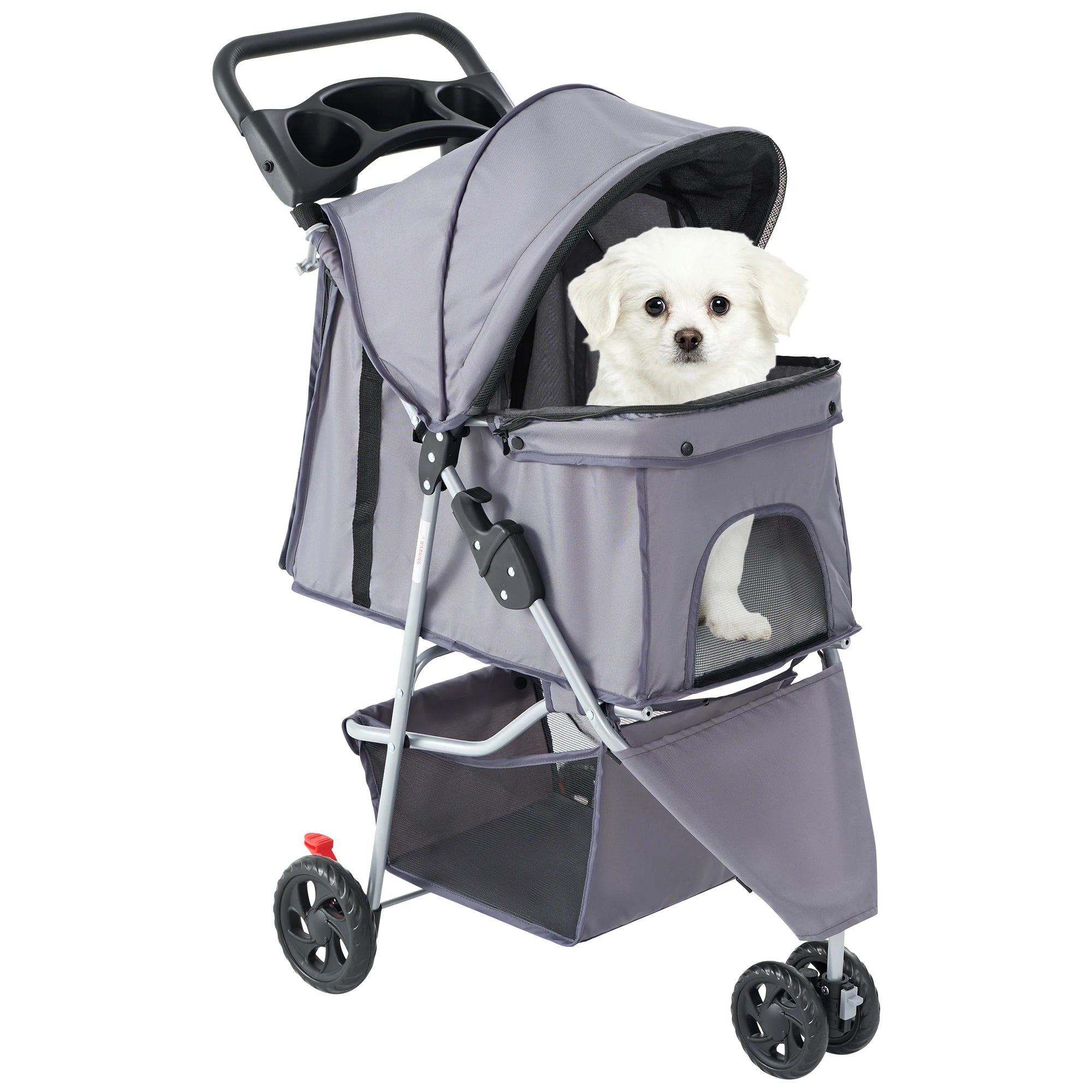 JHK 3 Wheels Foldable Pet Stroller for Small Dogs and Cats