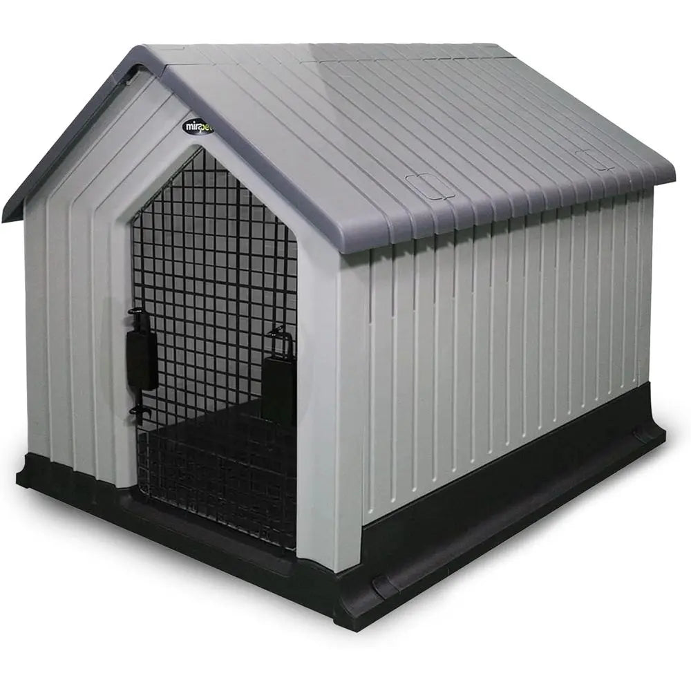 Sturdy Waterproof Plastic Dog House for Small Dogs -