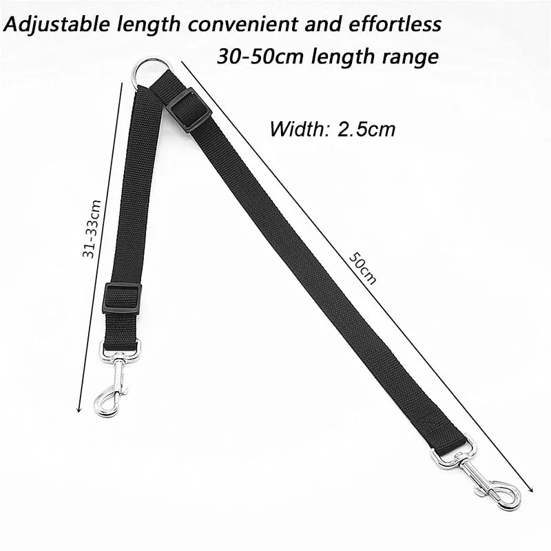 Two in One Double Twin Dual Coupler Dog Leash