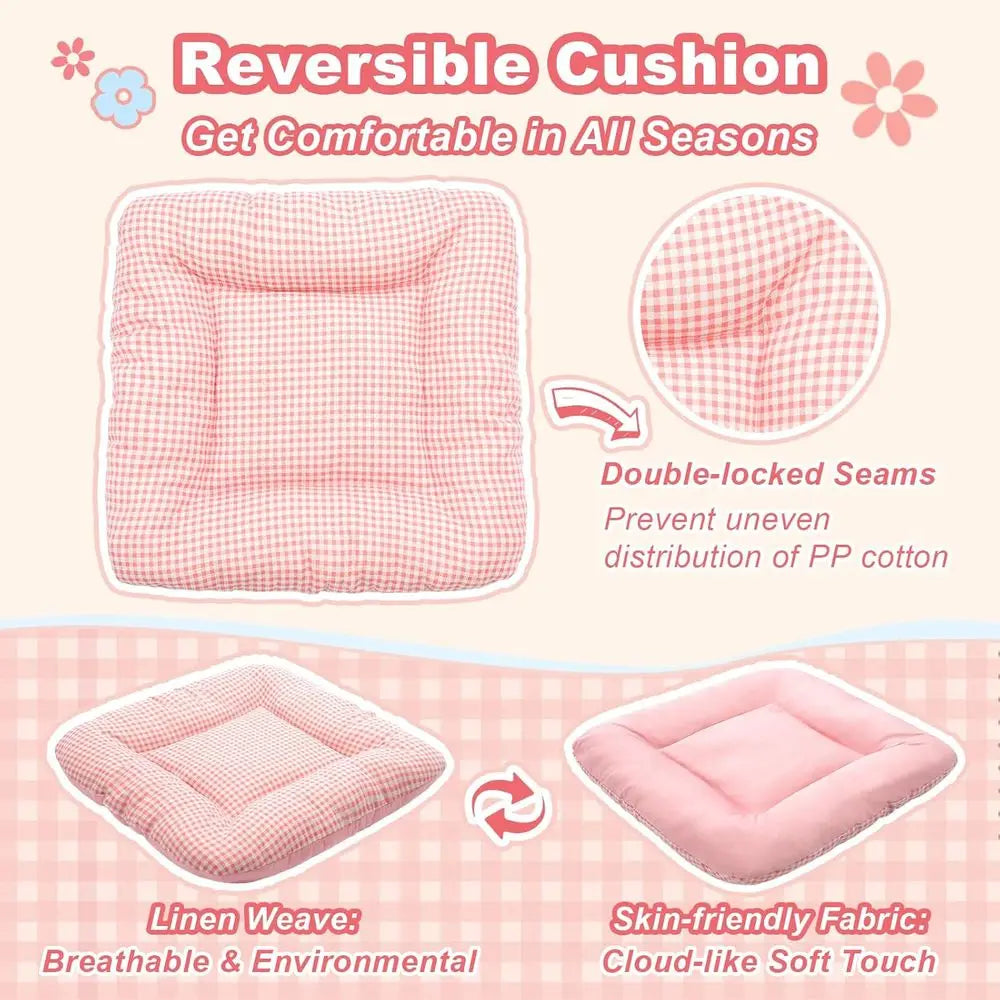 Pink Large Breathable & Washable Dog Tent
