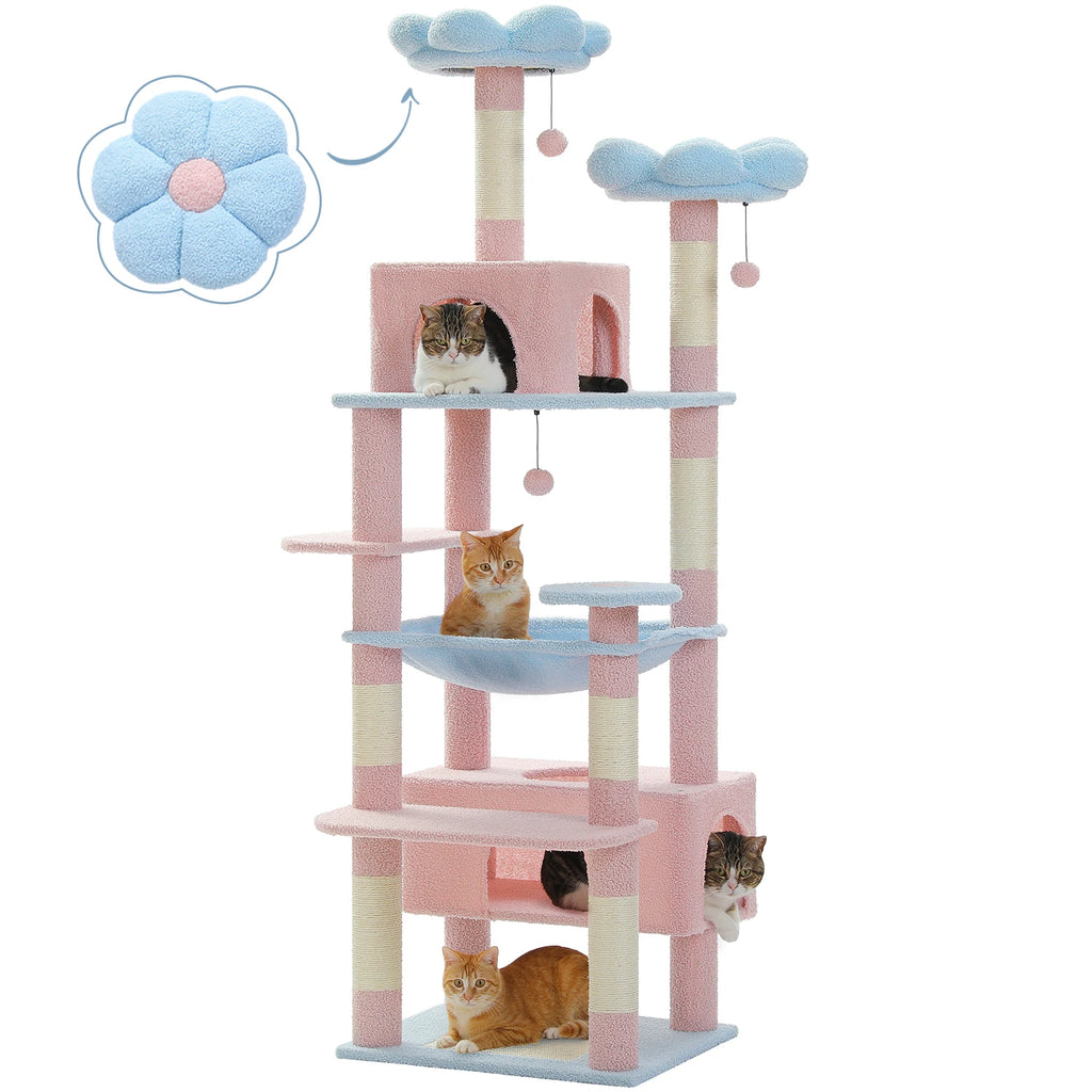 184cm Large Cat Tree Tower for Indoor Cats