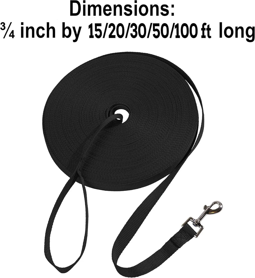 Long Dog Training Leash 15ft to 100ft
