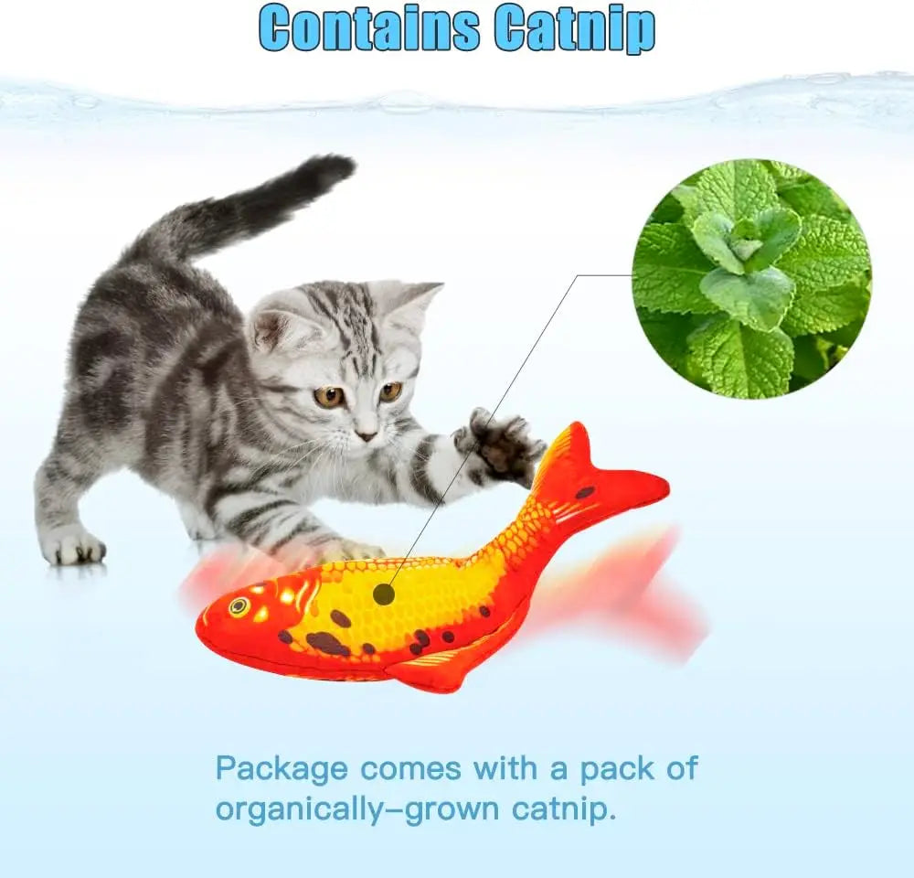 TOOGE 2 Pack 9" Floppy Fish Cat Toys