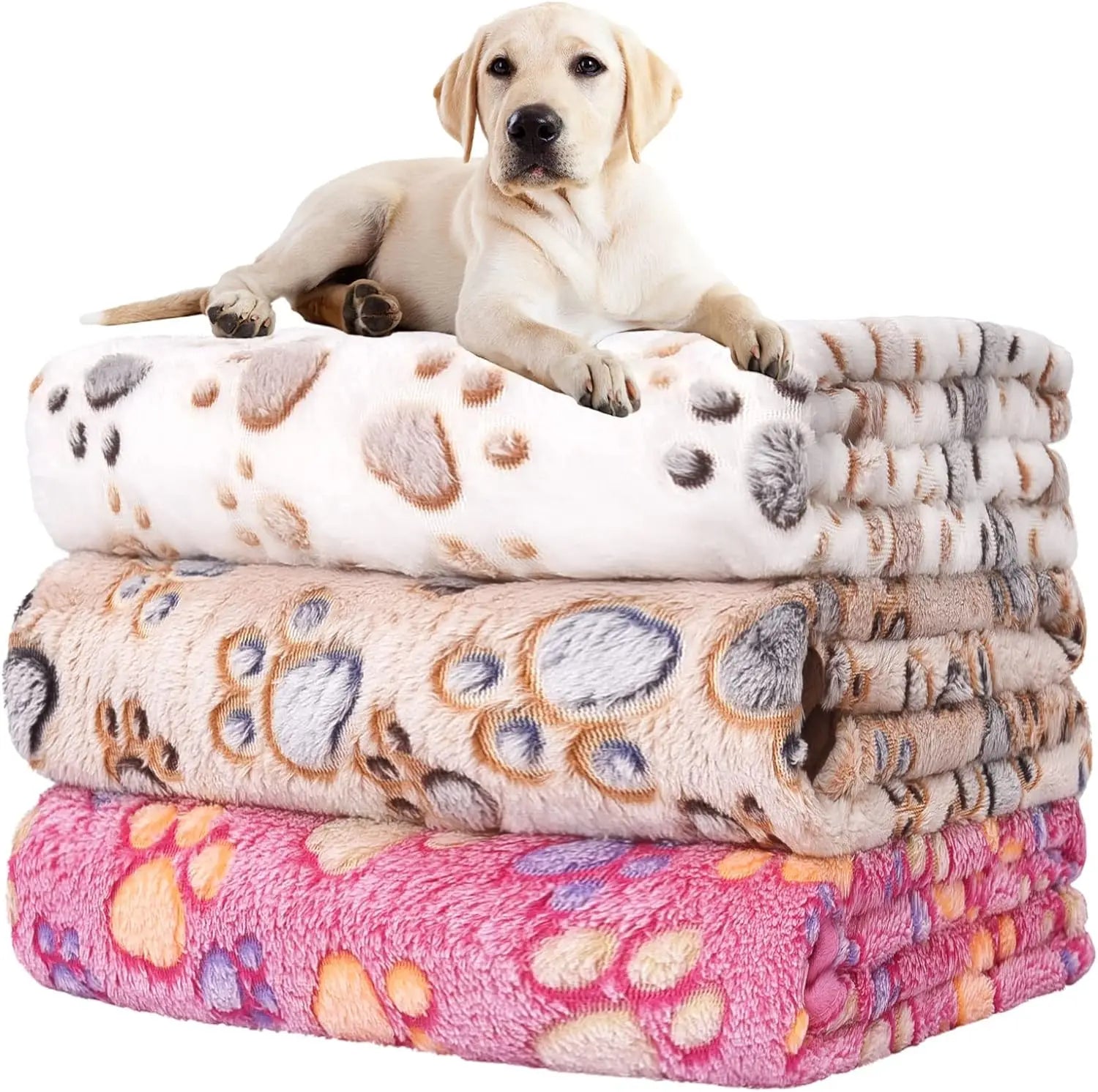 1Pc Super Soft Fluffy Fleece Pet Blanket -