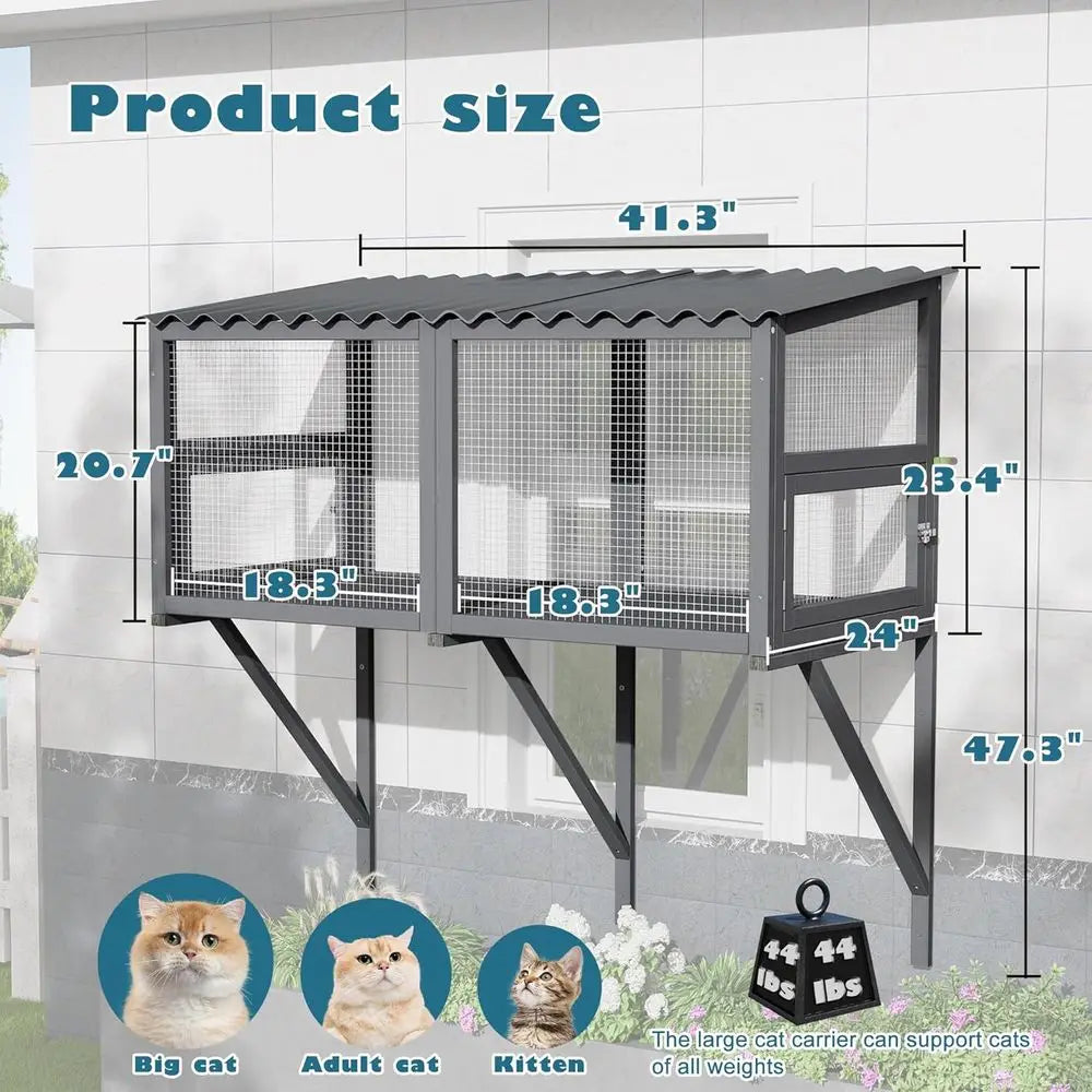 All-Weather Large Catio Pet Perch