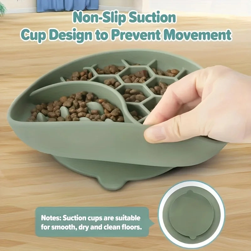 Silicone Slow Food Dog Bowl,