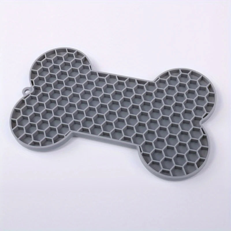 Dog Slow Pad Bone, Food  Licking Pad