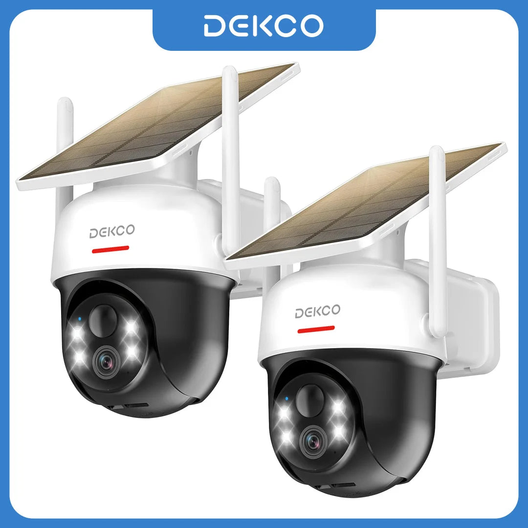 Dekco 2/3/4pcs Solar WiFi Camera