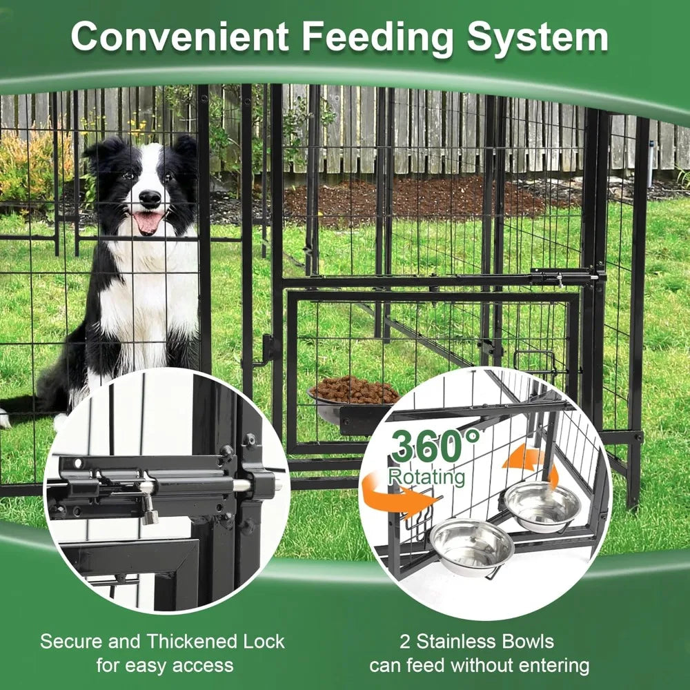 8x4x6 FT Heavy Duty Outdoor Dog Kennel