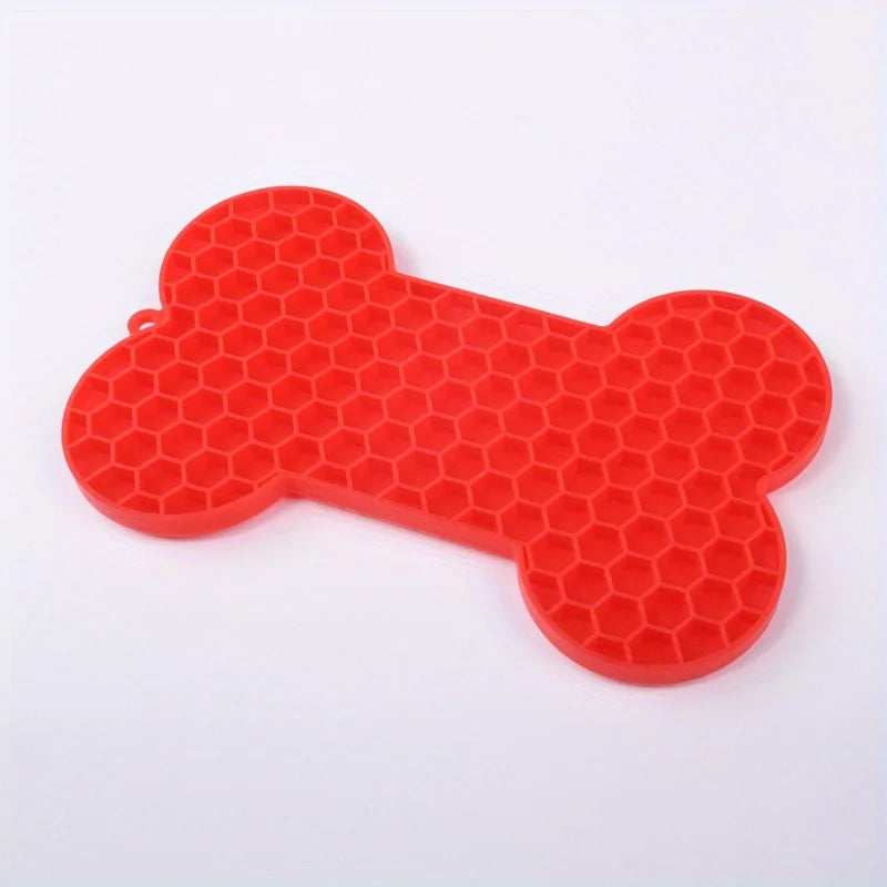 Dog Slow Pad Bone, Food  Licking Pad