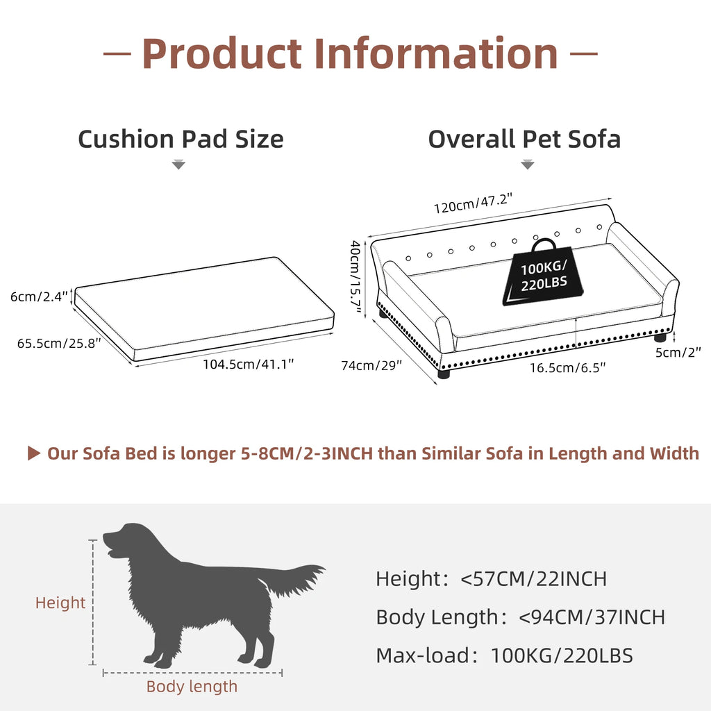 Pet Sofa Bed: BingoPaw Waterproof Sofa-