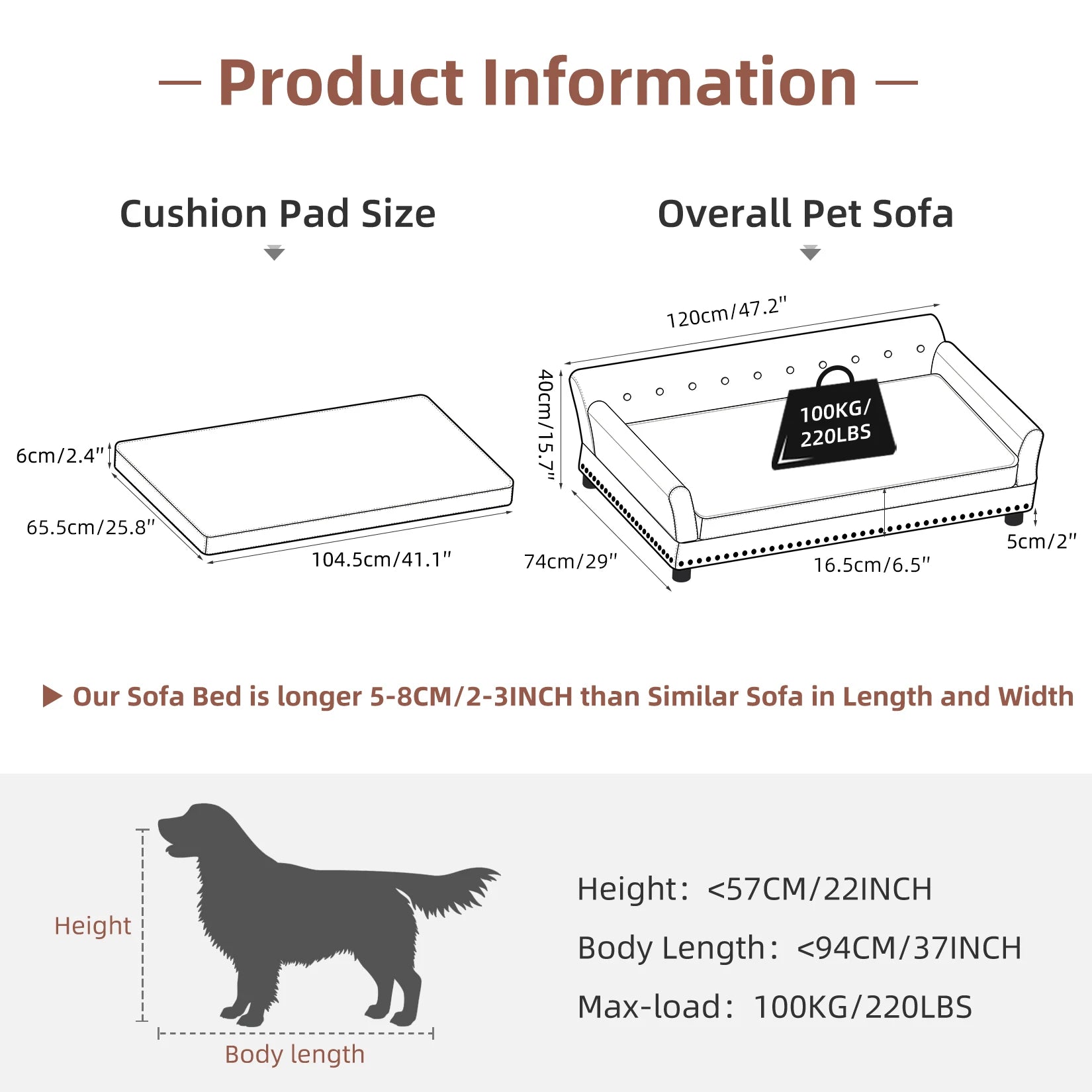 Pet Sofa Bed: BingoPaw Waterproof Sofa-
