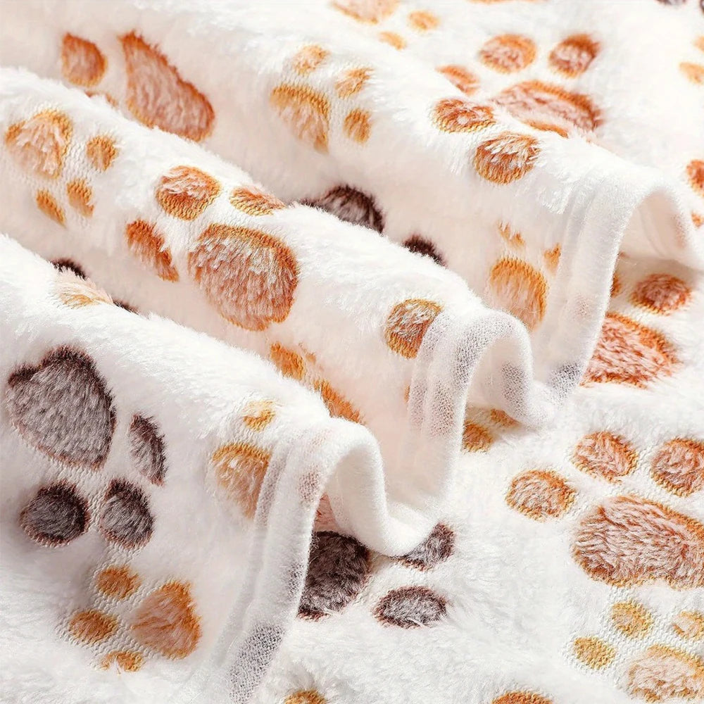 1Pc Super Soft Fluffy Fleece Pet Blanket -