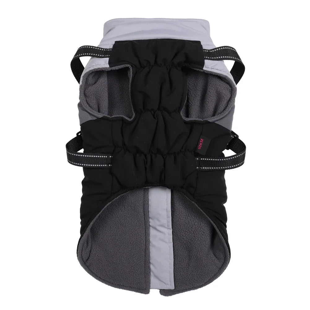 Warm Waterproof Winter Dog Harness Jacket Vest