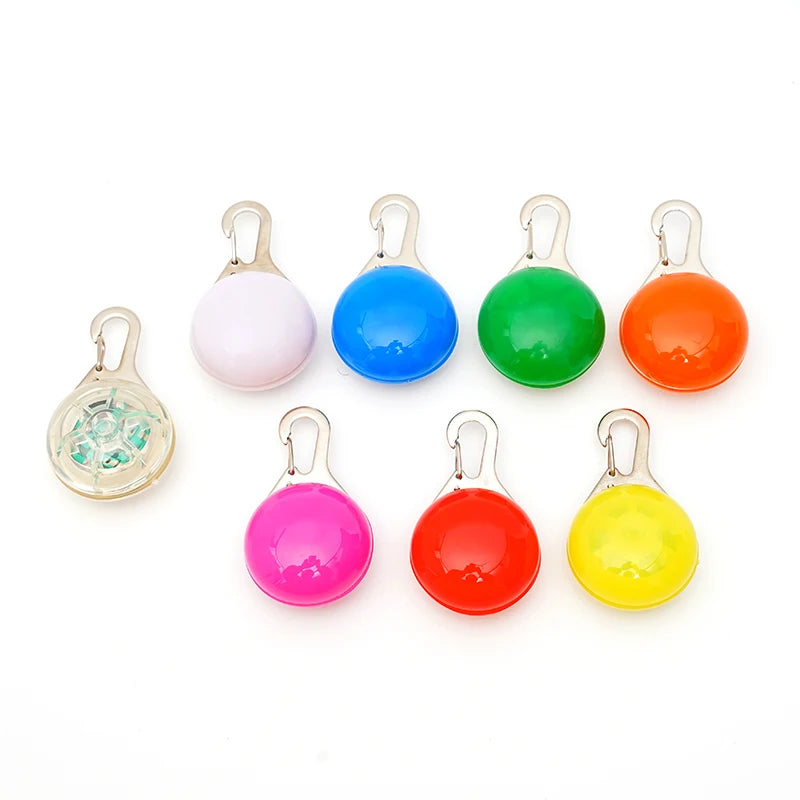 Led Luminous Dog Cat Collar Glowing Pendant Pet Leads