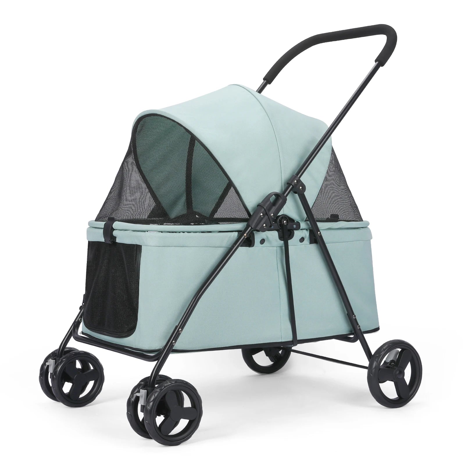 Wedyvko Luxury 80 lbs  Pet Stroller  with Brakes