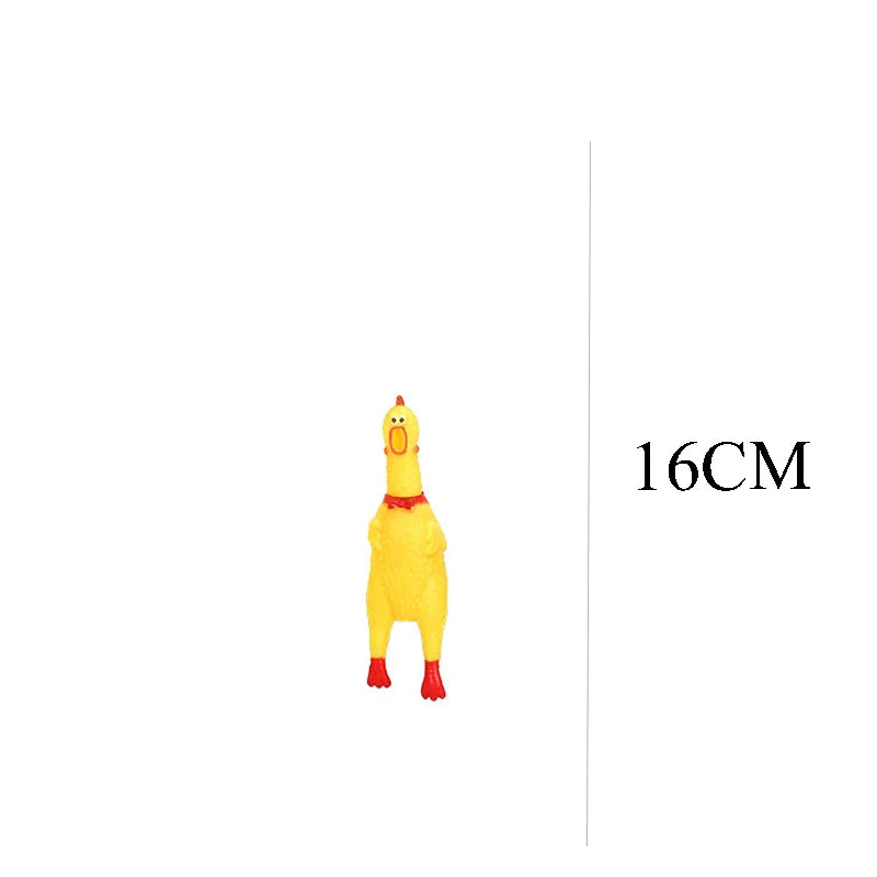 Funny Squeaky Screaming Chicken Pet Toy