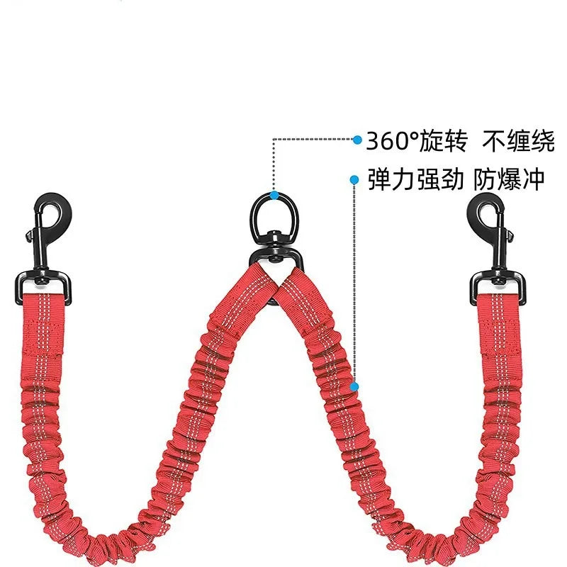 No Tangle Pet Dog Double Leashes