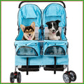 Folding Twin Pet Stroller