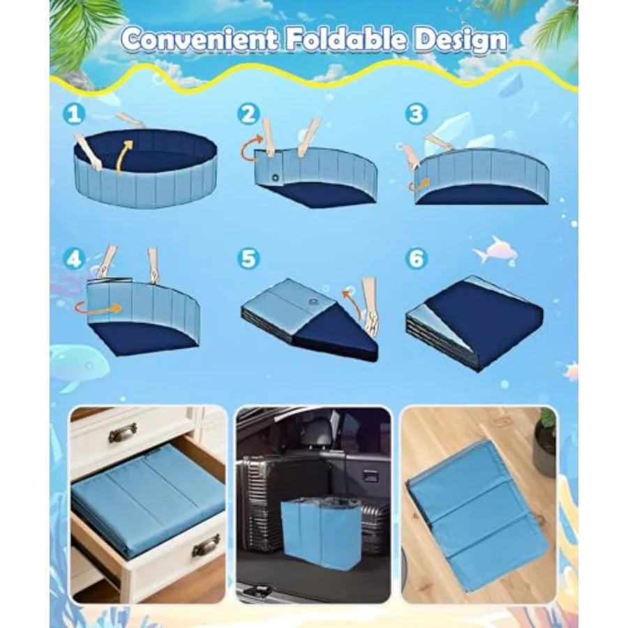 Large Foldable Dog Pool 0.55MM